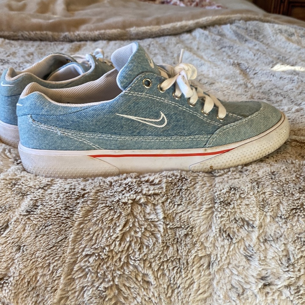 Frayed Denim nikes mens size 9.5